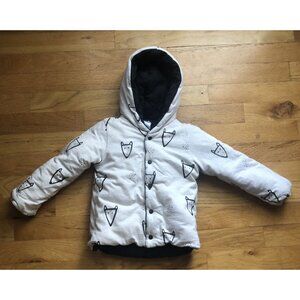 Babyclic 18-24 Padded Hooded Fox Print Jacket